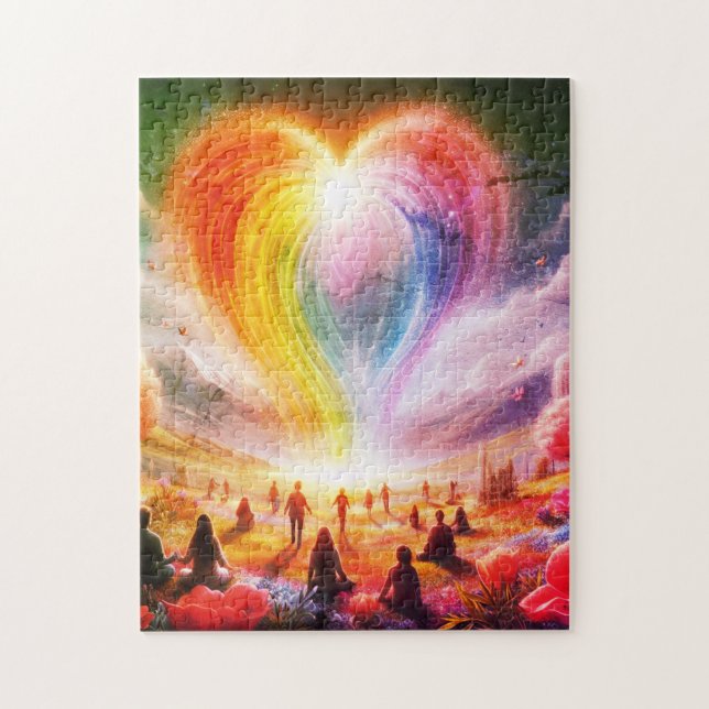 The Love Rainbow All Over The People  Jigsaw Puzzle (Vertical)