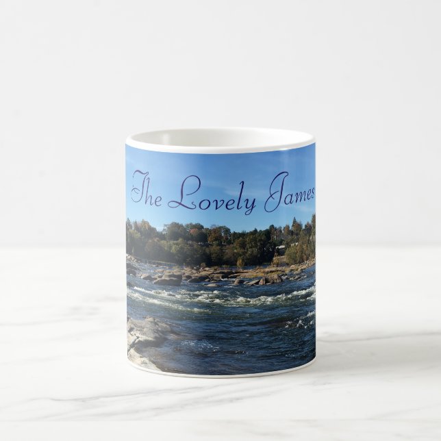 The Lovely James River Photo Coffee Mug (Center)