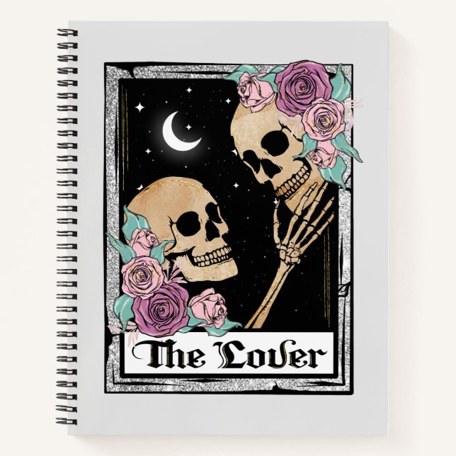 "The Lover" – Gothic Skeleton Romance Notebook (Front)