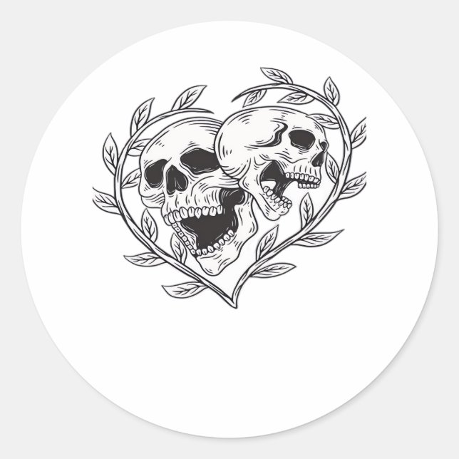 The Lover Till Death Do Us  Classic Round Sticker (Front)