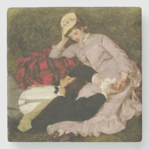 The Lovers, 1870 Stone Coaster