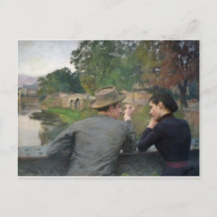 The Lovers, 1888 Postcard