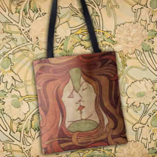 The Lovers - Art Nouveau Stylish Tote Bag