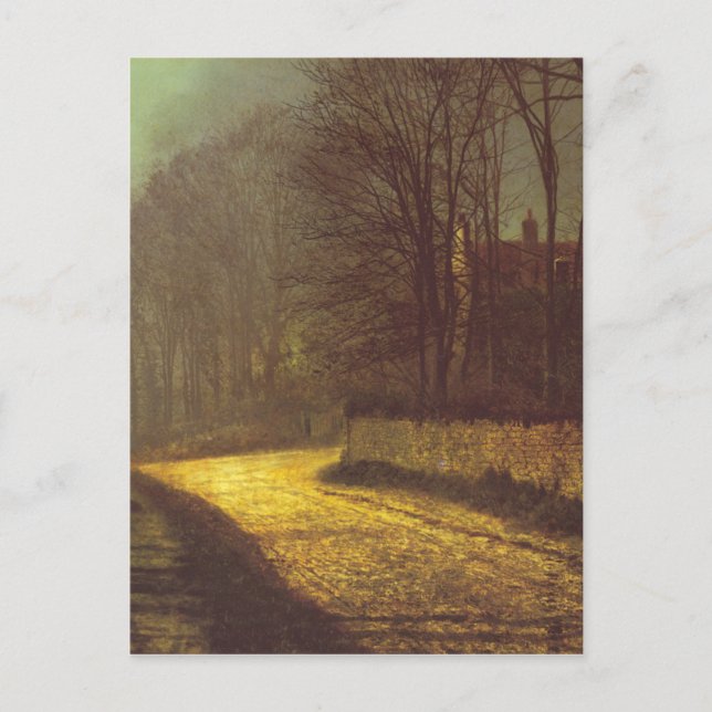 The Lovers by John Atkinson Grimshaw Postcard (Front)