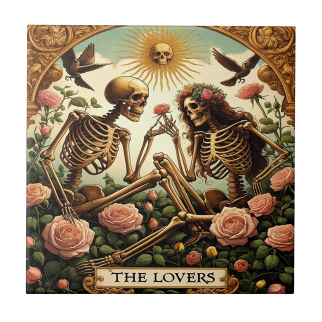 The Lovers Ceramic Tile (Front)