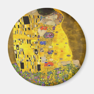 The Lovers Kiss Fine Art Acrylic Painting Magnet