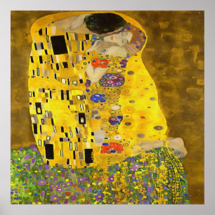 The Lovers Kiss Fine Art Acrylic Painting Poster