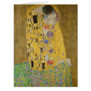 The Lovers Kissing Embrace by Gustav Klimt