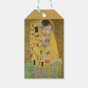 The Lovers Kissing Embrace by Gustav Klimt Gift Tags