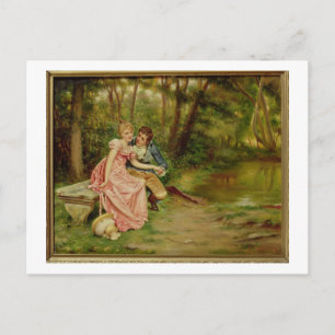 The Lovers (oil on canvas) Postcard