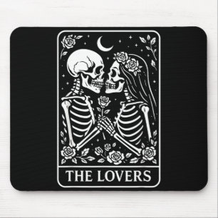 The Lovers Skeleton Love Couples Gothic Wedding Mouse Pad