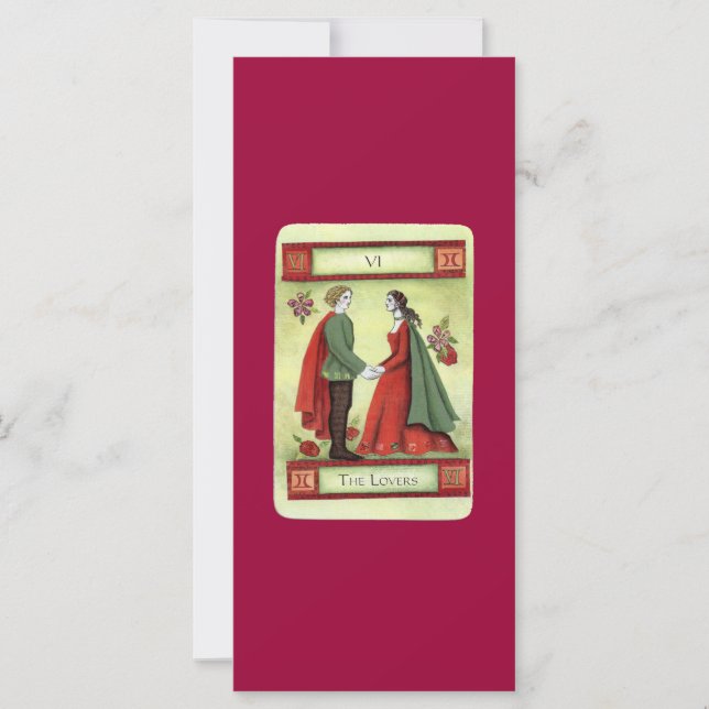 "The Lovers" tarot card (Front)