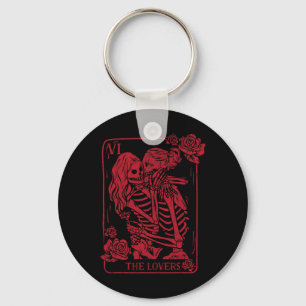 The Lovers Tarot Card Kissing Lesbian Soul Sisters Key Ring