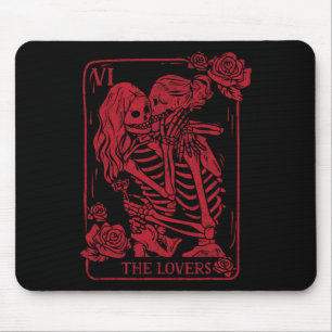 The Lovers Tarot Card Kissing Lesbian Soul Sisters Mouse Pad