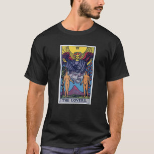 The Lovers Tarot Card Occult Beliefs Divination Ma T-Shirt