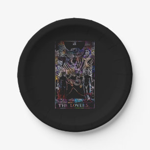 The Lovers Tarot Card Party Paper Plate