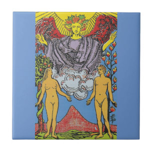 The Lovers Tarot Card Tarots Reading Ceramic Tile