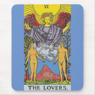 The Lovers Tarot Card Tarots Reading Mouse Pad