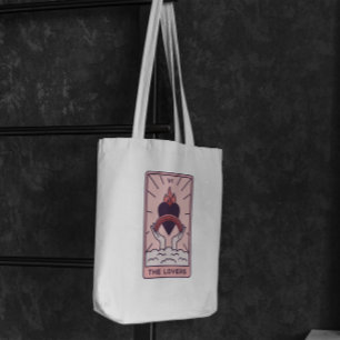 The Lovers Tarot Card Tote Bag  