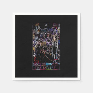 The Lovers Tarot Card Wedding Napkin