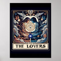 THE LOVERS Tarot Celestial Man & Woman Soulmates