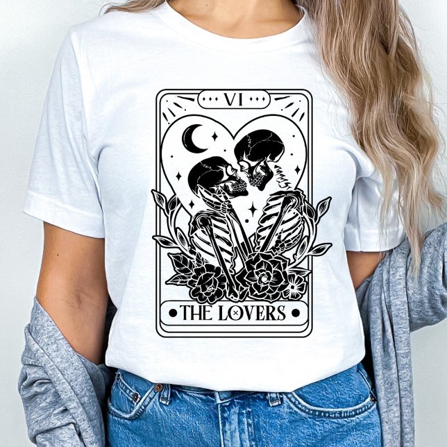 The Lovers Tarot Skeleton Valentine T-Shirt (Creator Uploaded)