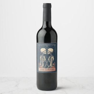 The Lovers Tarot Wine Label
