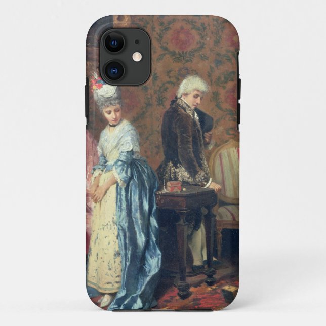 The Lovers' Tiff, 1872 (oil on panel) Case-Mate iPhone Case (Back)