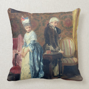 The Lovers' Tiff, 1872 (oil on panel) Cushion