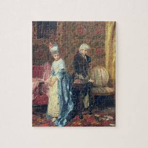 The Lovers' Tiff, 1872 (oil on panel) Jigsaw Puzzle