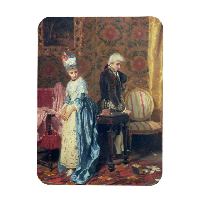 The Lovers' Tiff, 1872 (oil on panel) Magnet (Vertical)