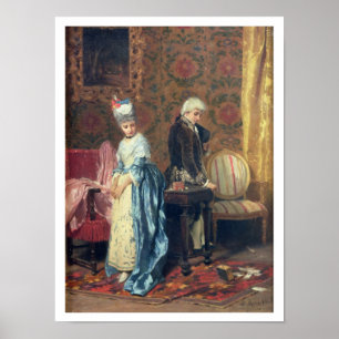 The Lovers' Tiff, 1872 (oil on panel) Poster