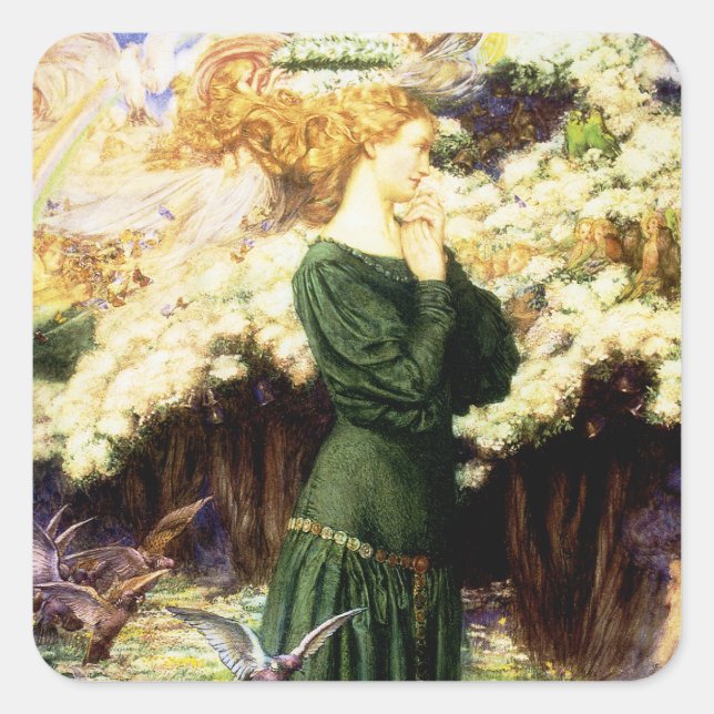 The Lover's World Square Sticker (Front)