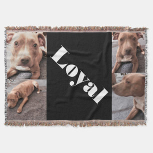 THE LOYAL PIT BULL throw Blanket