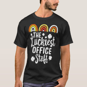 The Luckiest Office Staff St Patrick's Day Lucky T-Shirt