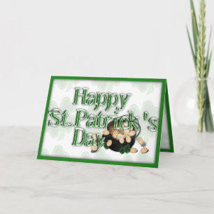 The Lucky Clovers & Pot of Gold Card