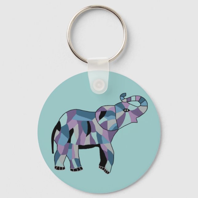 The Lucky Elephant Key Ring (Front)
