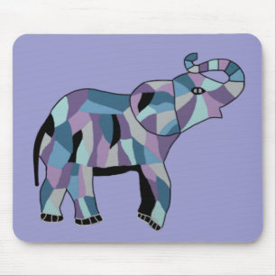 The Lucky Elephant Mouse Pad