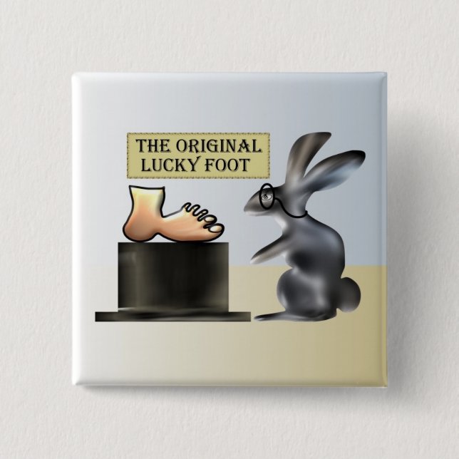 The lucky foot button by Anjo Lafin (Front)