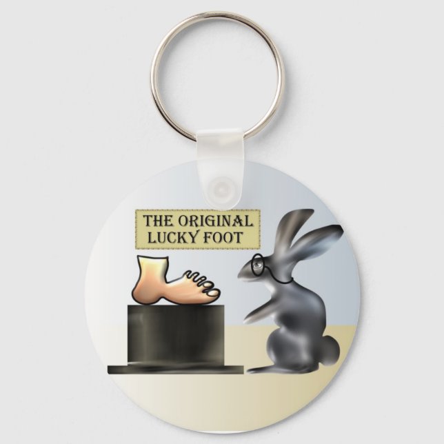 The lucky foot by Anjo Lafin Key Ring (Front)