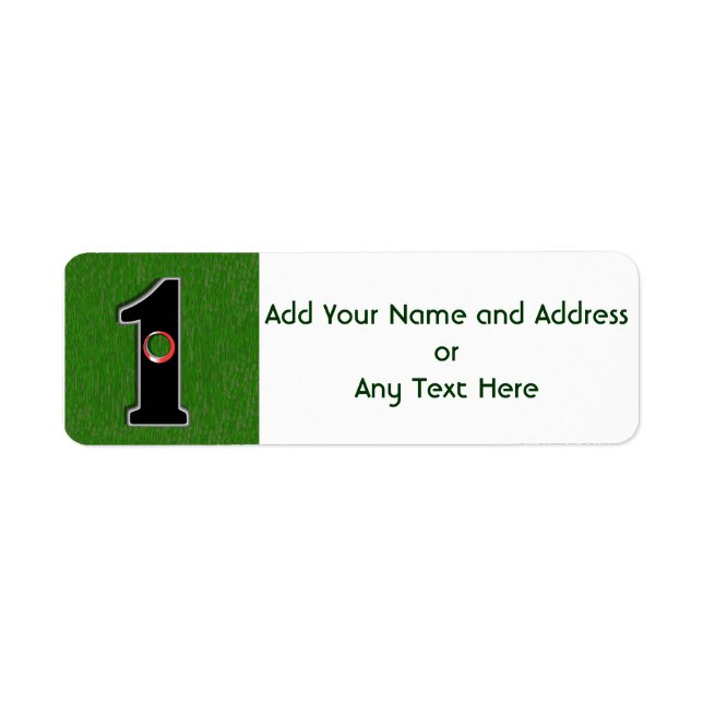 The Lucky Golfer Return Address Label (Front)