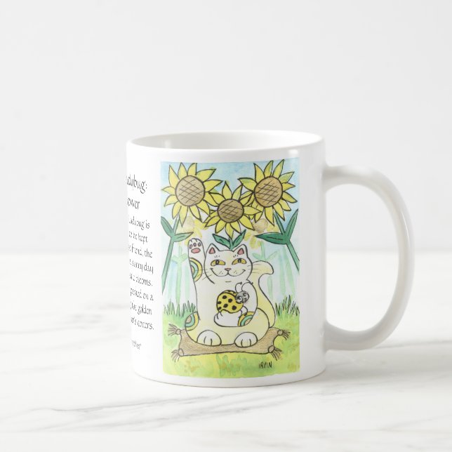 The Lucky Ladybug: Ms. Sunflower Coffee Mug (Right)