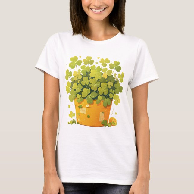 The Lucky Pot of Clover T-Shirt (Front)