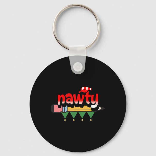 The Lulu Darling Naughty Or Nice List Christmas Pa Key Ring (Front)