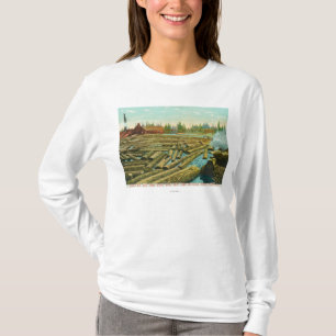 The Lumber Mill and Dam, River filled with T-Shirt