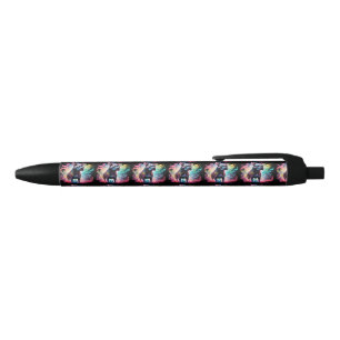 The Luminous Sentinel: A Holographic Staffordshire Blue Ink Pen