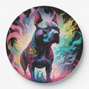 The Luminous Sentinel: A Holographic Staffordshire Paper Plate