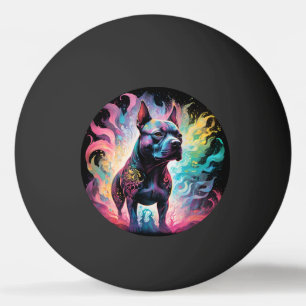 The Luminous Sentinel: A Holographic Staffordshire Ping Pong Ball