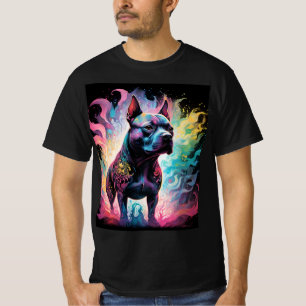 The Luminous Sentinel: A Holographic Staffordshire T-Shirt