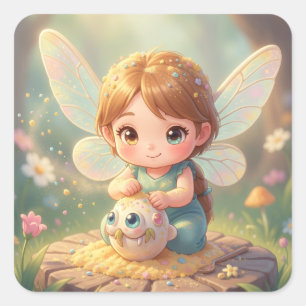 The Luminous Wanderer and the Nectar Art.9 Square Sticker